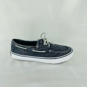 Sperry Mens Bahama II Top Sider Boat Shoe Sneaker Salt Washed Blue Size …